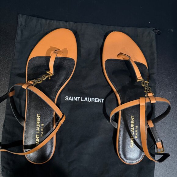 YSL Camel Sandals 8 - Picture 3 of 7